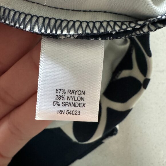 Banana Republic - Printed Ponte Mini Skirt - Navy / White print - Picture 6 of 6